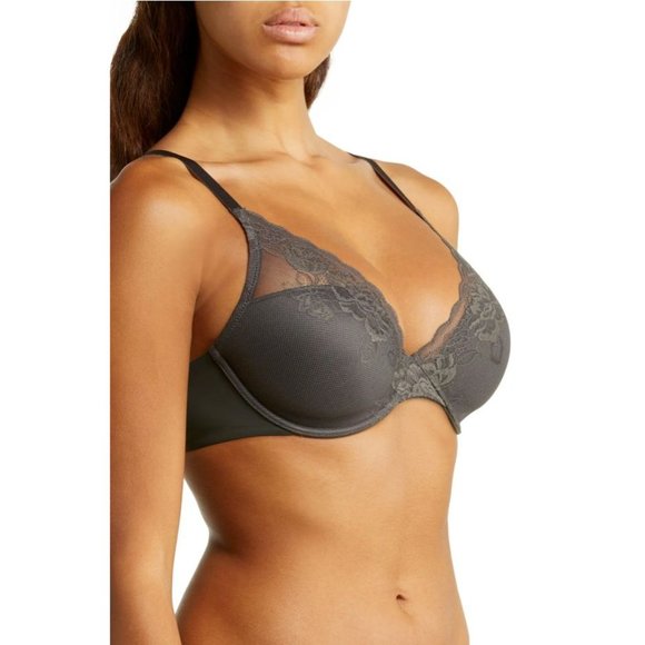🆕NATORI Avail Full Figure Convertible Underwire Bra Gray 34DDD #741258 - Picture 2 of 12